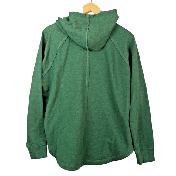 Eddie Bauer Women's Large Pullover Hooded Green Sweatshirt - Soft - Picture 2 of 8